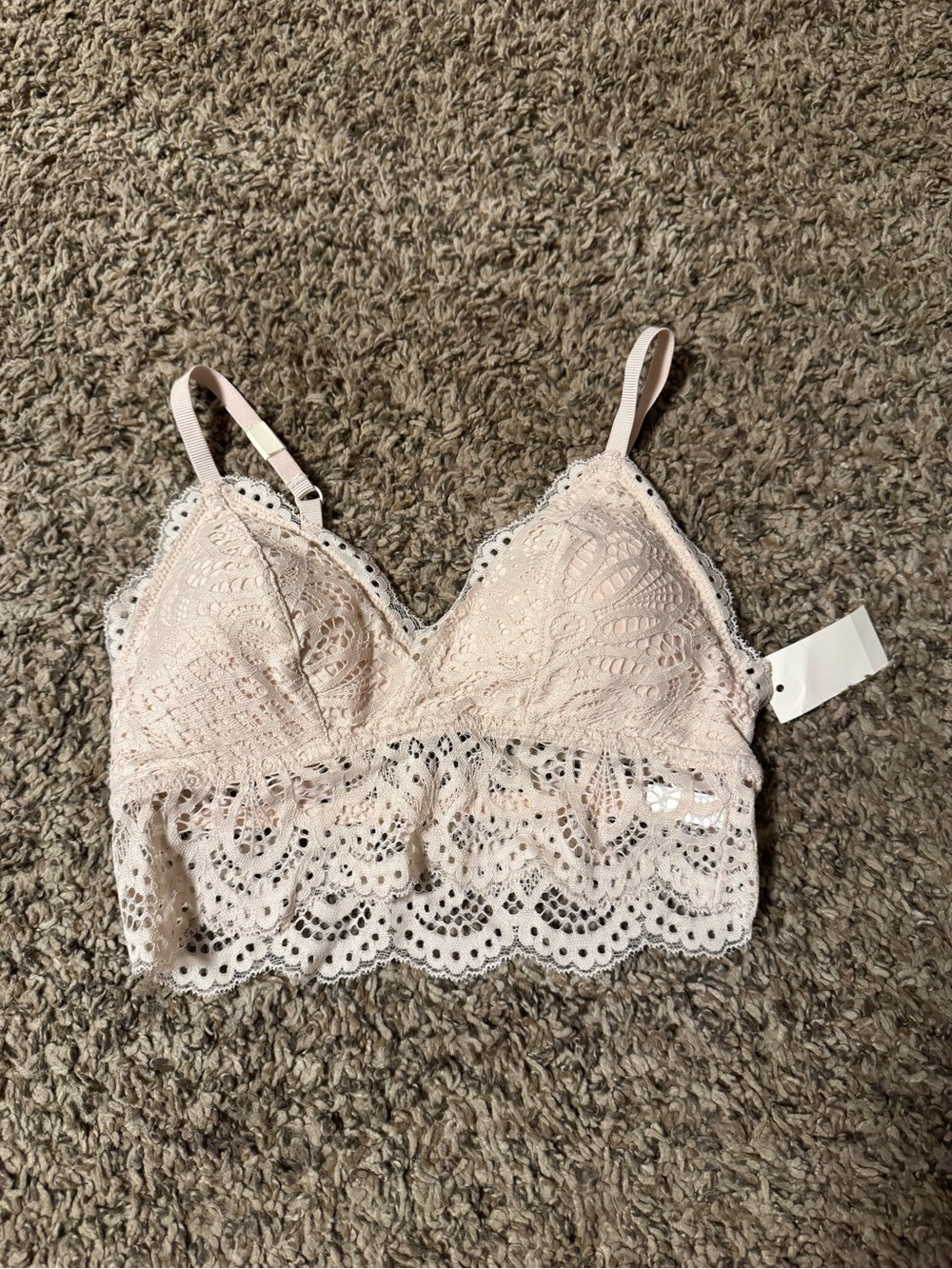 Aeropostale Lace Bralette in Light Blush